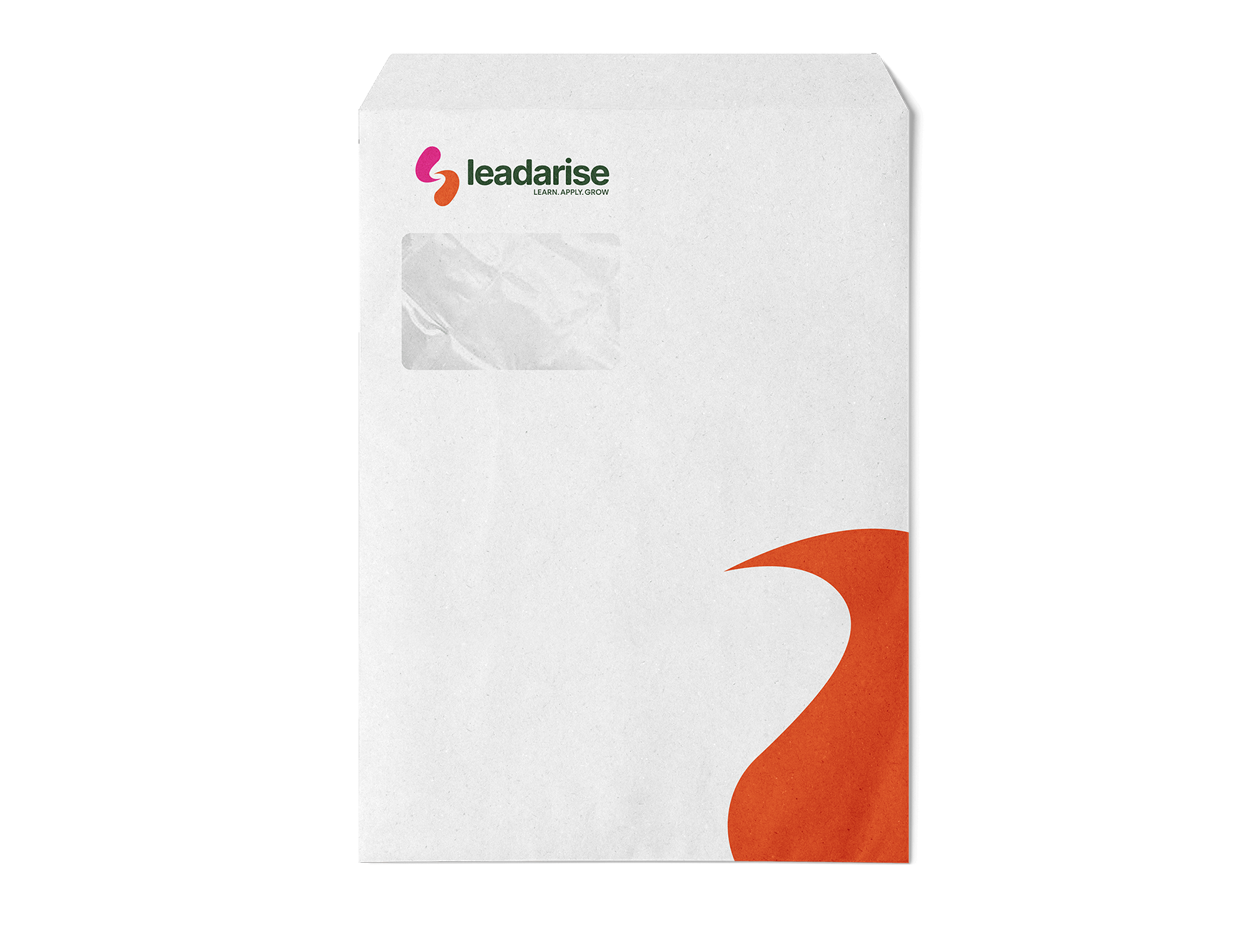 C4 Briefumschlag mit Corporate Identity von leadarise